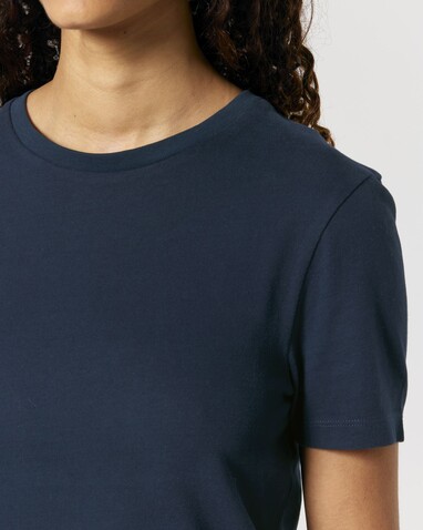 Stella Ella - Das kurze Fitted Damen-T-Shirt - French Navy - M bedrucken, Art.-Nr. STTW174C7271M Stella Ella - Das kurze Fitted Damen-T-Shirt - French Navy - M bedrucken, Art.-Nr. STTW174C7271M