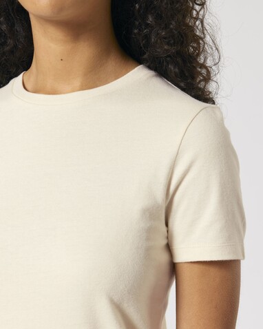 Stella Ella - Das kurze Fitted Damen-T-Shirt - Natural Raw - XL bedrucken, Art.-Nr. STTW174C0541X