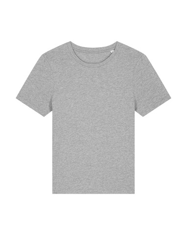 Stella Ella - Das kurze Fitted Damen-T-Shirt - Heather Grey - XL bedrucken, Art.-Nr. STTW174C2501X