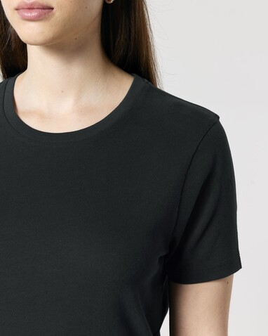 Stella Ella - Das kurze Fitted Damen-T-Shirt - Black - M bedrucken, Art.-Nr. STTW174C0021M
