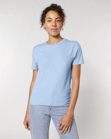 Stella Ella - Das kurze Fitted Damen-T-Shirt - Blue Soul - L bedrucken, Art.-Nr. STTW174C1491L
