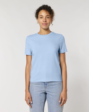 Stella Ella - Das kurze Fitted Damen-T-Shirt - Blue Soul - XL bedrucken, Art.-Nr. STTW174C1491X Stella Ella - Das kurze Fitted Damen-T-Shirt - Blue Soul - XL bedrucken, Art.-Nr. STTW174C1491X