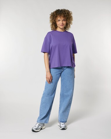 Stella Nova - Das Boxy Damen-T-Shirt - Purple Love - XXL bedrucken, Art.-Nr. STTW175C1152X
