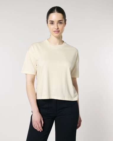 Stella Nova - Das Boxy Damen-T-Shirt - Natural Raw - S bedrucken, Art.-Nr. STTW175C0541S