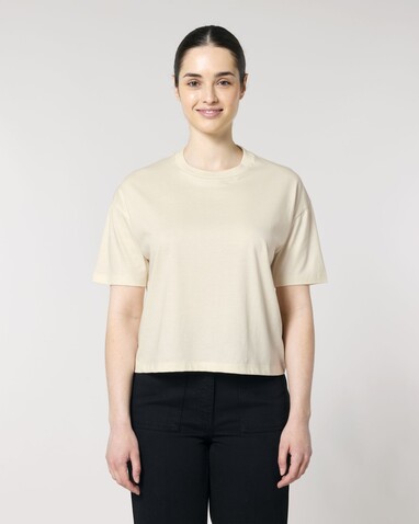 Stella Nova - Das Boxy Damen-T-Shirt - Natural Raw - S bedrucken, Art.-Nr. STTW175C0541S