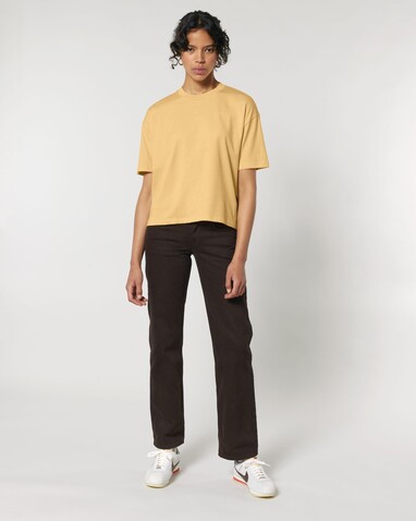 Stella Nova - Das Boxy Damen-T-Shirt - Nispero - M bedrucken, Art.-Nr. STTW175C1421M Stella Nova - Das Boxy Damen-T-Shirt - Nispero - M bedrucken, Art.-Nr. STTW175C1421M
