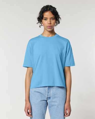 Stella Nova - Das Boxy Damen-T-Shirt - Aqua Blue - XL bedrucken, Art.-Nr. STTW175C1451X Stella Nova - Das Boxy Damen-T-Shirt - Aqua Blue - XL bedrucken, Art.-Nr. STTW175C1451X