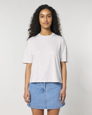 Stella Nova - Das Boxy Damen-T-Shirt - Cool Heather Grey - XXL bedrucken, Art.-Nr. STTW175C1462X Stella Nova - Das Boxy Damen-T-Shirt - Cool Heather Grey - XXL bedrucken, Art.-Nr. STTW175C1462X