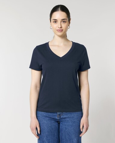 Stella Isla - Das Damen-T-Shirt mit V-Ausschnitt - French Navy - XL bedrucken, Art.-Nr. STTW176C7271X