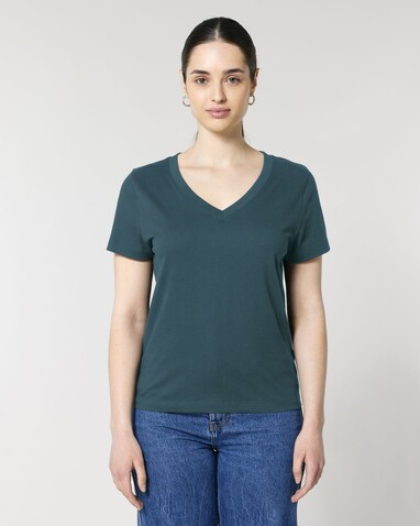 Stella Isla - Das Damen-T-Shirt mit V-Ausschnitt - Stargazer - M bedrucken, Art.-Nr. STTW176C7021M
