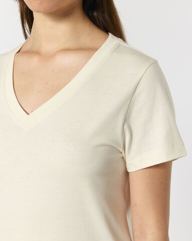 Stella Isla - Das Damen-T-Shirt mit V-Ausschnitt - Natural Raw - XS bedrucken, Art.-Nr. STTW176C054XS