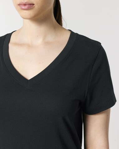 Stella Isla - Das Damen-T-Shirt mit V-Ausschnitt - Black - XXL bedrucken, Art.-Nr. STTW176C0022X