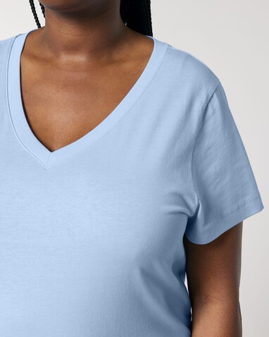 Stella Isla - Das Damen-T-Shirt mit V-Ausschnitt - Blue Soul - XS bedrucken, Art.-Nr. STTW176C149XS Stella Isla - Das Damen-T-Shirt mit V-Ausschnitt - Blue Soul - XS bedrucken, Art.-Nr. STTW176C149XS