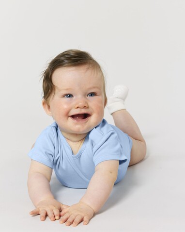 Baby Body - Der kurzärmelige Baby-Body - Blue Soul - 0-3 m/56-62cm bedrucken, Art.-Nr. STUB103C149B6