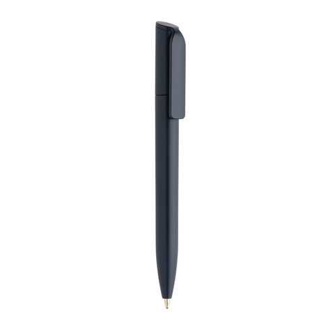 Pocketpal Mini-Pen aus GRS recyceltem ABS navy blau bedrucken, Art.-Nr. P611.199