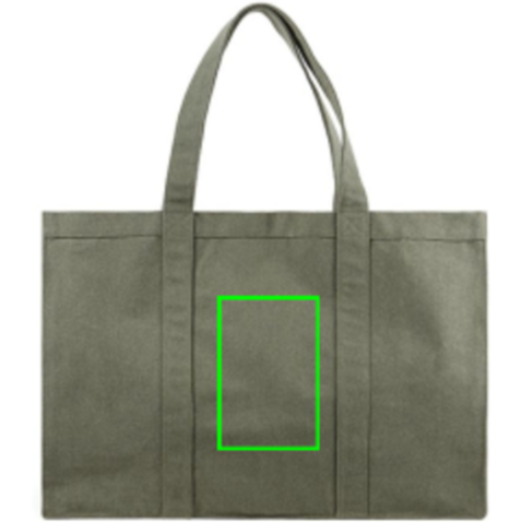 VINGA Hilo AWARE™ Maxi-Tasche aus recyceltem Canvas grün bedrucken, Art.-Nr. V762017