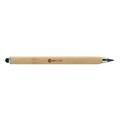 Eon Bambus Infinity Multitasking Stift braun bedrucken, Art.-Nr. P221.009