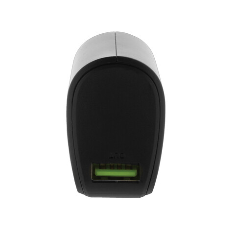 FlashCharge 5000mah Fast-Charge Powerbank aus RCS rPlastik schwarz bedrucken, Art.-Nr. P322.461