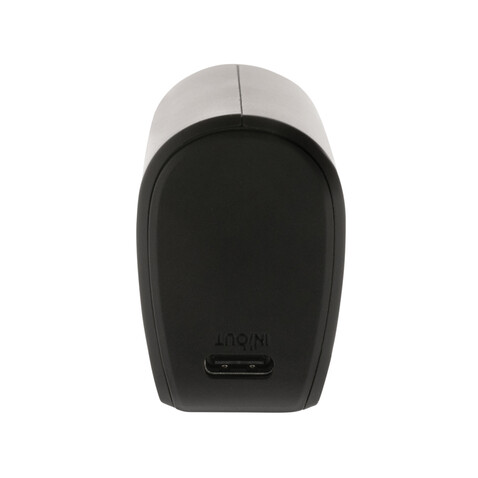 FlashCharge 5000mah Fast-Charge Powerbank aus RCS rPlastik schwarz bedrucken, Art.-Nr. P322.461