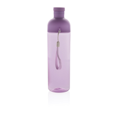 Impact auslaufsichere Wasserflasche aus RCS recyc. PET 600ml lila bedrucken, Art.-Nr. P437.019