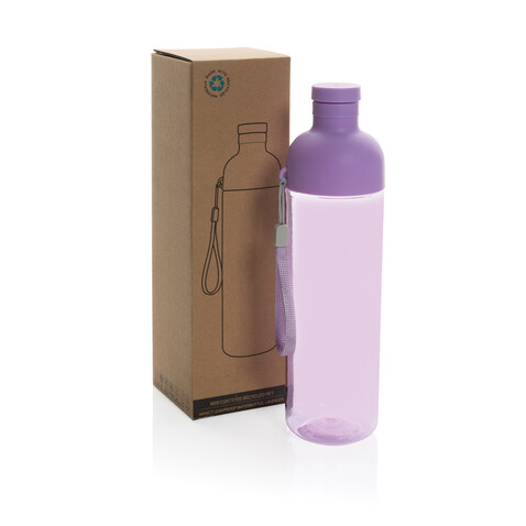 Impact auslaufsichere Wasserflasche aus RCS recyc. PET 600ml lila bedrucken, Art.-Nr. P437.019