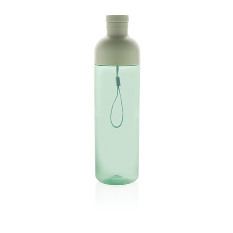 Impact auslaufsichere Wasserflasche aus RCS recyc. PET 600ml grün bedrucken, Art.-Nr. P437.017