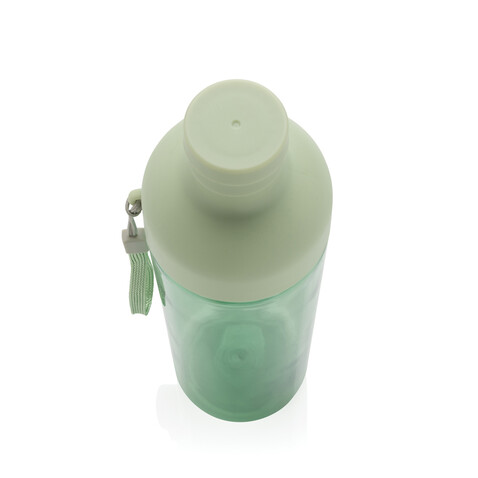 Impact auslaufsichere Wasserflasche aus RCS recyc. PET 600ml grün bedrucken, Art.-Nr. P437.017