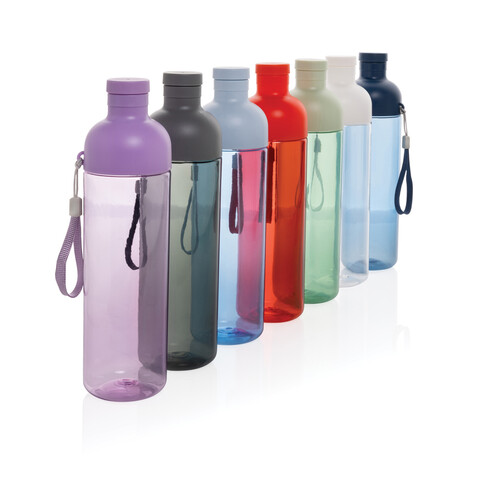 Impact auslaufsichere Wasserflasche aus RCS recyc. PET 600ml grün bedrucken, Art.-Nr. P437.017
