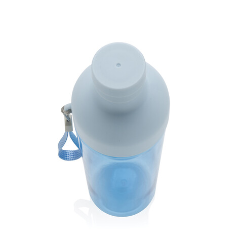 Impact auslaufsichere Wasserflasche aus RCS recyc. PET 600ml blau bedrucken, Art.-Nr. P437.015