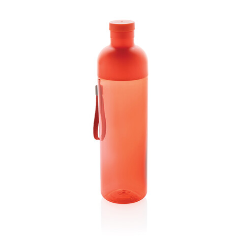 Impact auslaufsichere Wasserflasche aus RCS recyc. PET 600ml rot bedrucken, Art.-Nr. P437.014