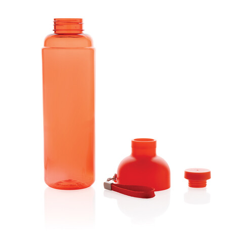 Impact auslaufsichere Wasserflasche aus RCS recyc. PET 600ml rot bedrucken, Art.-Nr. P437.014