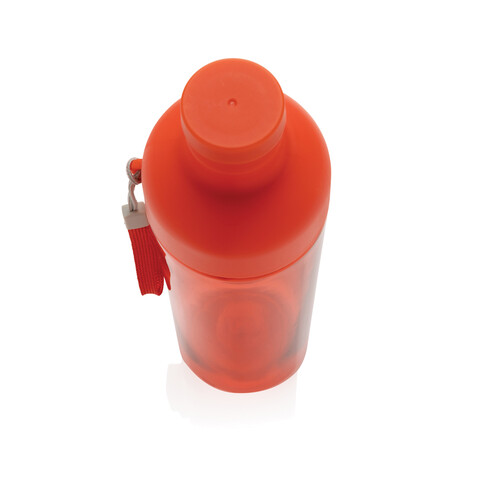Impact auslaufsichere Wasserflasche aus RCS recyc. PET 600ml rot bedrucken, Art.-Nr. P437.014