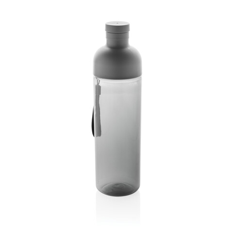 Impact auslaufsichere Wasserflasche aus RCS recyc. PET 600ml schwarz bedrucken, Art.-Nr. P437.011