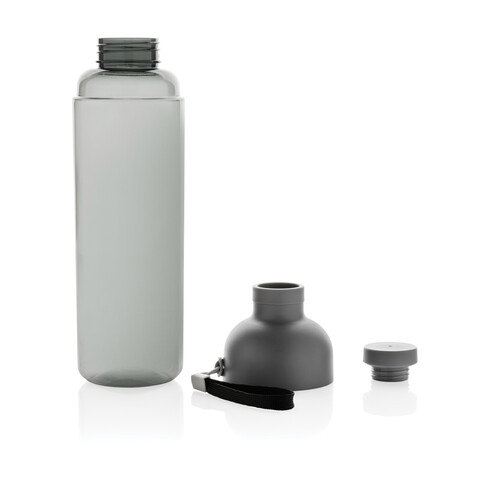 Impact auslaufsichere Wasserflasche aus RCS recyc. PET 600ml schwarz bedrucken, Art.-Nr. P437.011