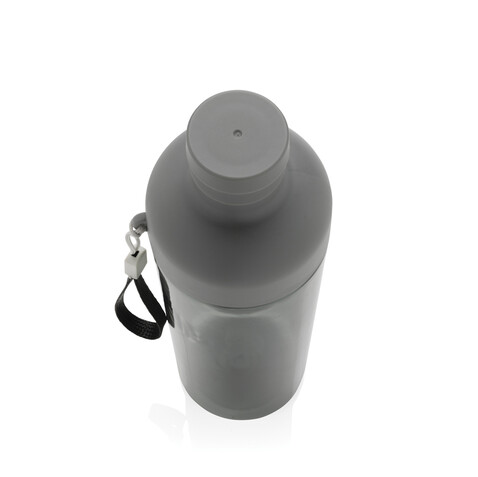 Impact auslaufsichere Wasserflasche aus RCS recyc. PET 600ml schwarz bedrucken, Art.-Nr. P437.011