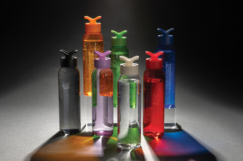 Oasis RCS recycelte PET Wasserflasche 650ml orange bedrucken, Art.-Nr. P437.038