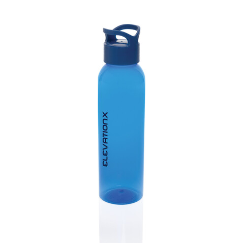 Oasis RCS recycelte PET Wasserflasche 650ml blau bedrucken, Art.-Nr. P437.035