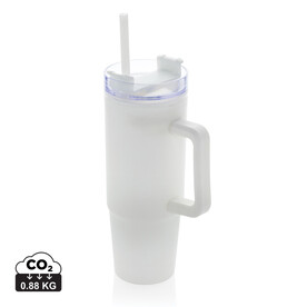 Tana Becher aus RCS recyceltem Kunststoff mit Griff 750ml weiß bedrucken, Art.-Nr. P437.103 Tana Becher aus RCS recyceltem Kunststoff mit Griff 750ml weiß bedrucken, Art.-Nr. P437.103