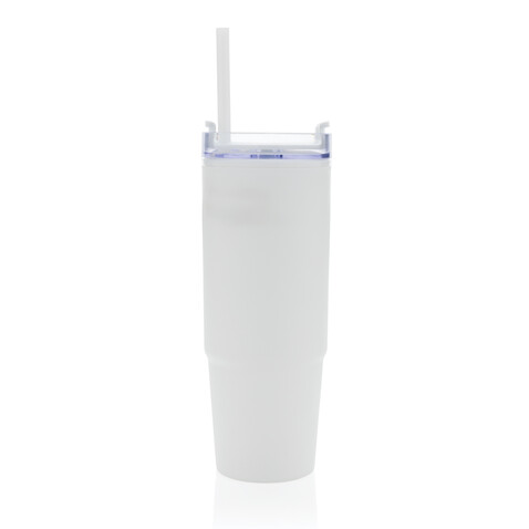 Tana Becher aus RCS recyceltem Kunststoff mit Griff 900ml weiß bedrucken, Art.-Nr. P437.103
