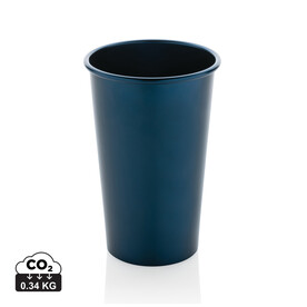 Alo Leight-Weight-Becher aus RCS recyceltem Aluminium 450ml navy blau bedrucken, Art.-Nr. P437.200 Alo Leight-Weight-Becher aus RCS recyceltem Aluminium 450ml navy blau bedrucken, Art.-Nr. P437.200