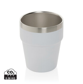 Clark Doppelwandige RCS Kaffeetasse 300ml weiß bedrucken, Art.-Nr. P437.213