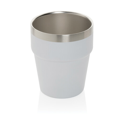 Clark Doppelwandige RCS Kaffeetasse 300ml weiß bedrucken, Art.-Nr. P437.213