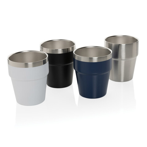 Clark Doppelwandige RCS Kaffeetasse 300ml weiß bedrucken, Art.-Nr. P437.213