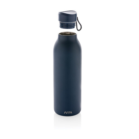 Avira Avior RCS recycelte Stainless-Steel Flasche 500ml navy blau bedrucken, Art.-Nr. P438.000