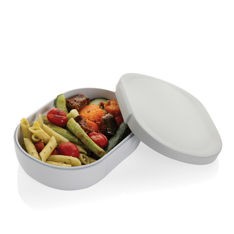 Avira Atlas Lunchbox aus RCS recyceltem PP 700ml weiß, grau bedrucken, Art.-Nr. P438.073