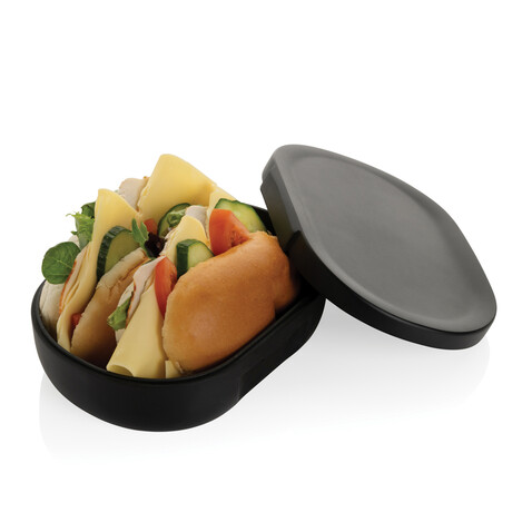 Avira Atlas Lunchbox aus RCS recyceltem PP 700ml schwarz bedrucken, Art.-Nr. P438.071