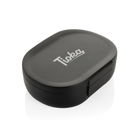 Avira Atlas Lunchbox aus RCS recyceltem PP 700ml schwarz bedrucken, Art.-Nr. P438.071