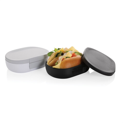 Avira Atlas Lunchbox aus RCS recyceltem PP 700ml schwarz bedrucken, Art.-Nr. P438.071