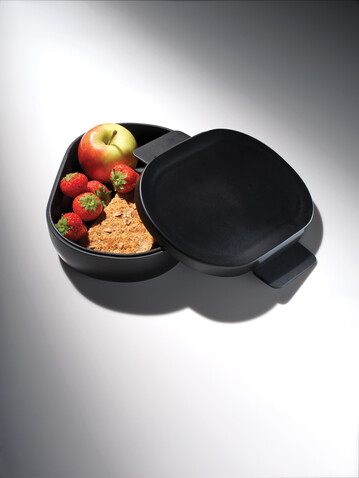 Avira Atlas Lunchbox aus RCS recyceltem PP 700ml schwarz bedrucken, Art.-Nr. P438.071