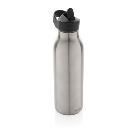 Avira Ara RCS Re-Steel Fliptop Wasserflasche 500ml silber bedrucken, Art.-Nr. P438.082